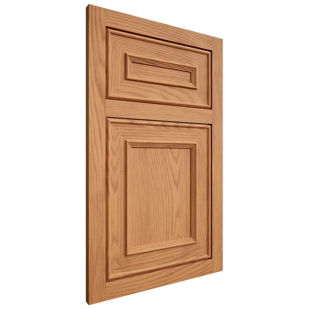 Shiloh Cabinetry Flush Inset Dalton Red Oak Plain Cut Medium Door