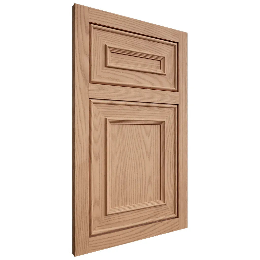 Shiloh Cabinetry Flush Inset Dalton Red Oak Plain Cut Natural Door
