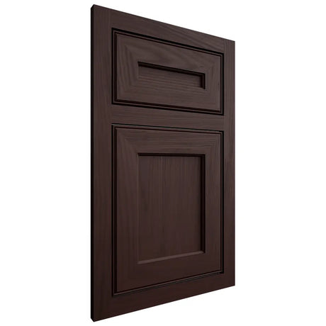 Shiloh Cabinetry Flush Inset Essex Alder Plain Cut Bistre Door