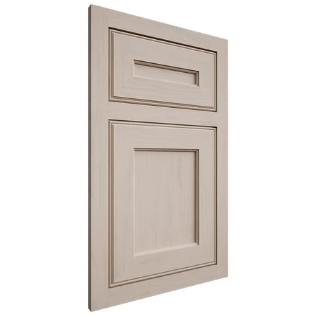 Shiloh Cabinetry Flush Inset Essex Alder Plain Cut White Sands Door