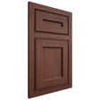 Shiloh Cabinetry Flush Inset Essex Cherry Plain Cut Bourbon Door