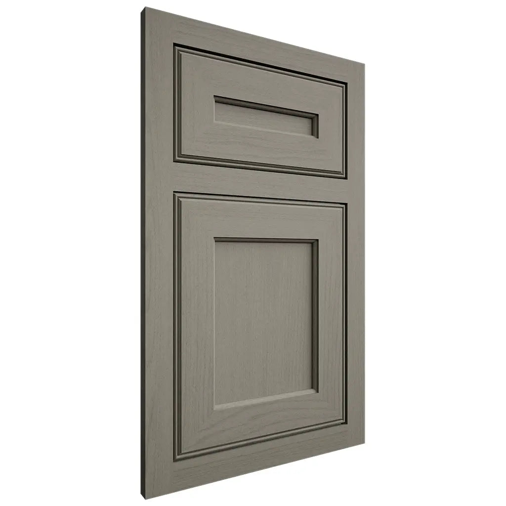 Shiloh Cabinetry Flush Inset Essex Walnut Plain Cut Thyme Door