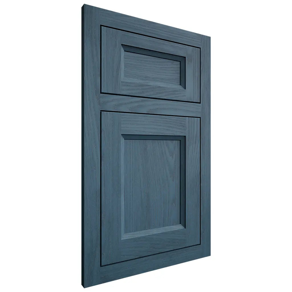 Shiloh Cabinetry Flush Inset Greensboro Red Oak Plain Cut Hudson Door