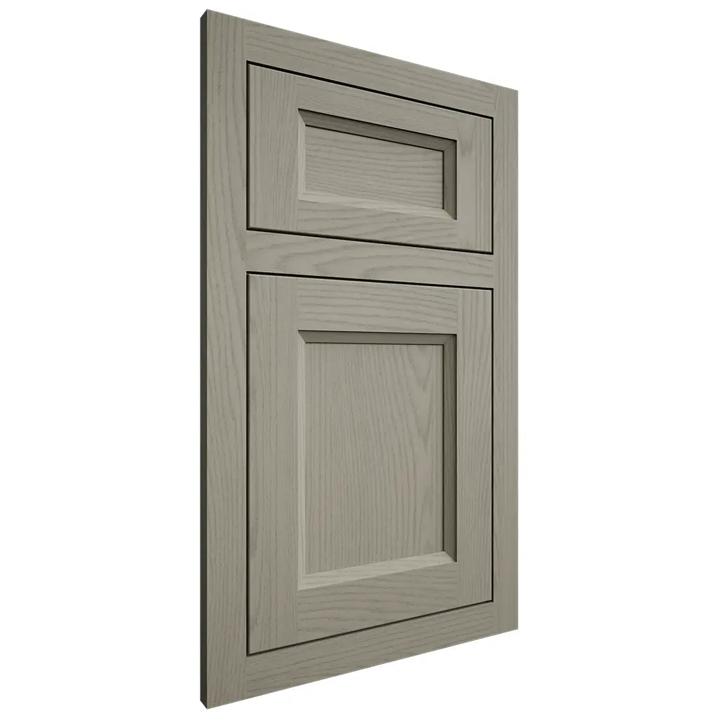 Shiloh Cabinetry Flush Inset Greensboro Red Oak Plain Cut Thyme Door