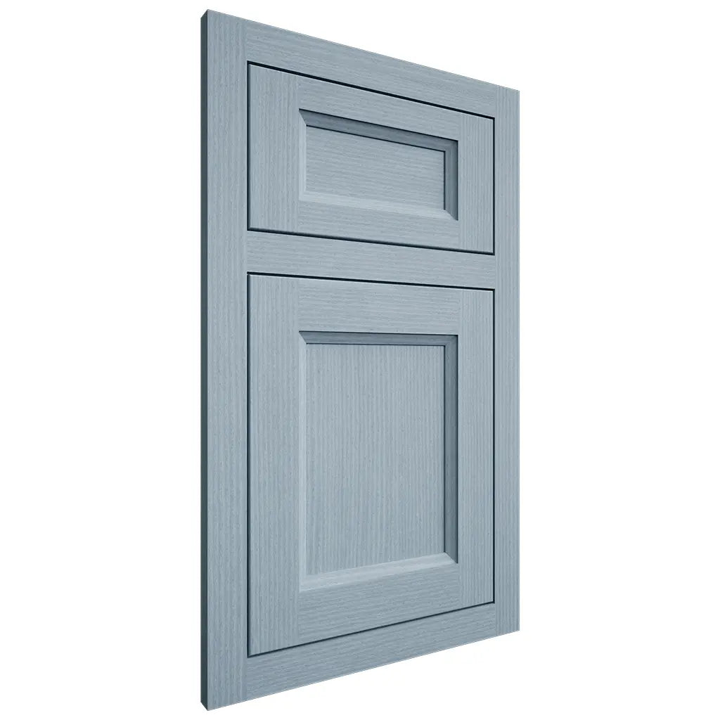 Shiloh Cabinetry Flush Inset Greensboro White Oak Rift Cut Sky Door