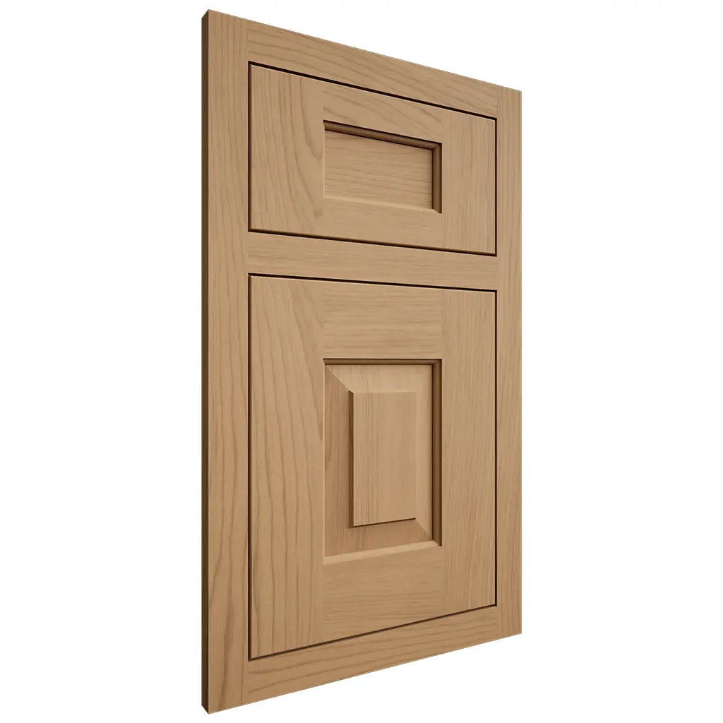 Shiloh Cabinetry Flush Inset Hamlin Alder Plain Cut Natural Door