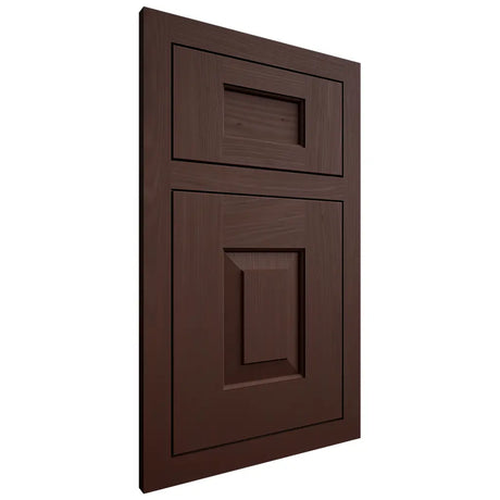 Shiloh Cabinetry Flush Inset Hamlin Alder Plain Cut Umber Door