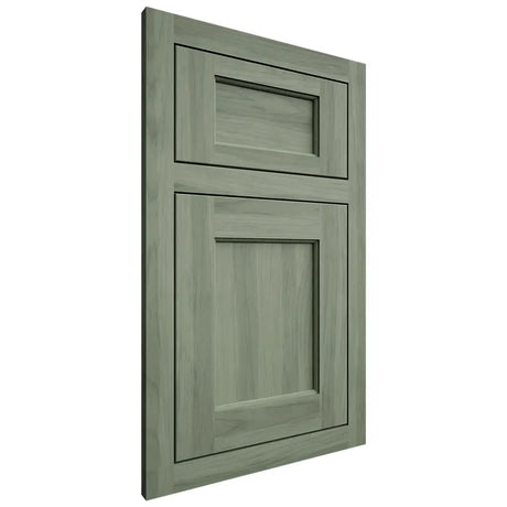 Shiloh Cabinetry Flush Inset Hamlin Hickory Plain Cut Moss Door