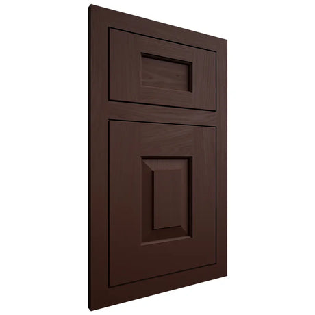 Shiloh Cabinetry Flush Inset Hamlin Maple Plain Cut Cocoa Door