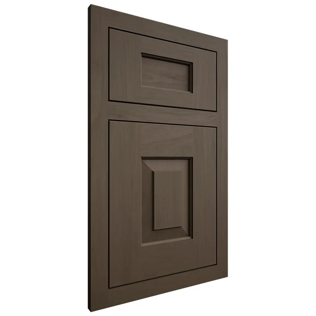 Shiloh Cabinetry Flush Inset Hamlin Maple Plain Cut Perfect Brown Door