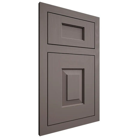 Shiloh Cabinetry Flush Inset Hamlin Poplar Plain Cut Heatherstone Door