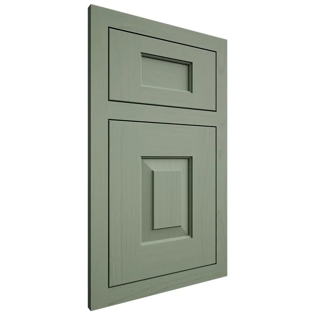 Shiloh Cabinetry Flush Inset Hamlin Poplar Plain Cut Moss Door