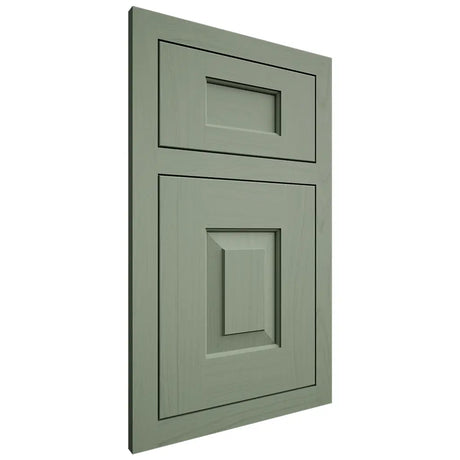 Shiloh Cabinetry Flush Inset Hamlin Poplar Plain Cut Moss Door