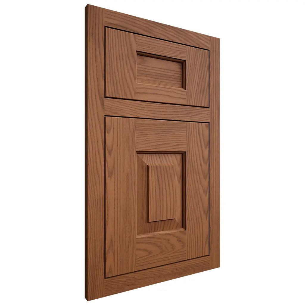 Shiloh Cabinetry Flush Inset Hamlin Red Oak Plain Cut Braun Door