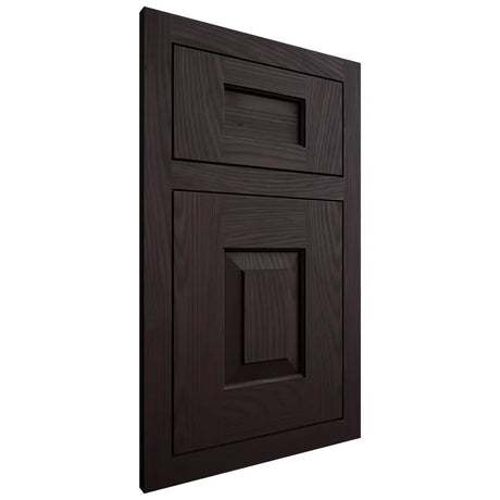 Shiloh Cabinetry Flush Inset Hamlin Red Oak Plain Cut Espresso Door