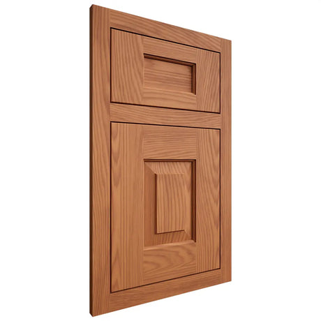 Shiloh Cabinetry Flush Inset Hamlin Red Oak Plain Cut Harvest Door