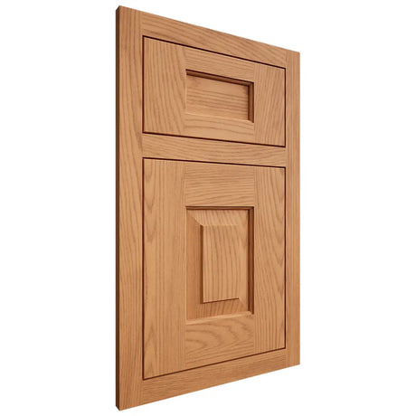 Shiloh Cabinetry Flush Inset Hamlin Red Oak Plain Cut Medium Door