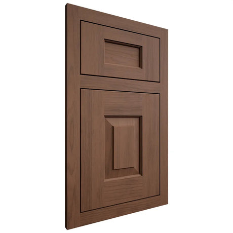 Shiloh Cabinetry Flush Inset Hamlin Walnut Plain Cut Natural Door