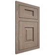 Shiloh Cabinetry Flush Inset Hamlin White Oak Plain Cut Almond Door