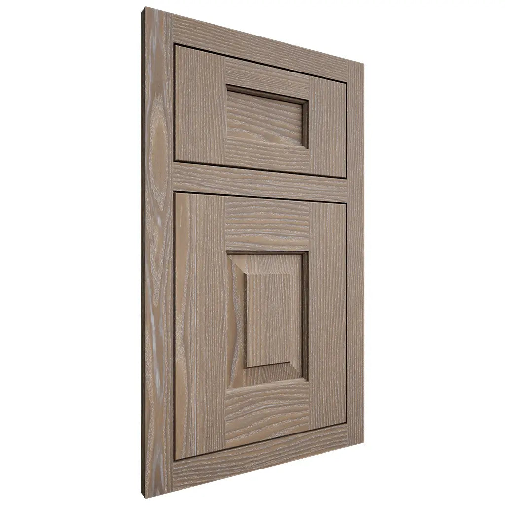 Shiloh Cabinetry Flush Inset Hamlin White Oak Plain Cut Almond Door