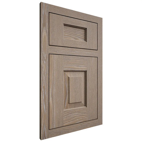Shiloh Cabinetry Flush Inset Hamlin White Oak Plain Cut Almond Door
