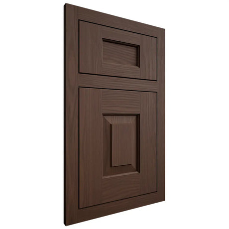 Shiloh Cabinetry Flush Inset Hamlin White Oak Plain Cut Braun Door