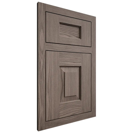 Shiloh Cabinetry Flush Inset Hamlin White Oak Plain Cut Clay Door