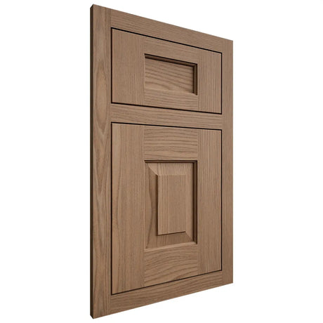 Shiloh Cabinetry Flush Inset Hamlin White Oak Plain Cut Medium Door