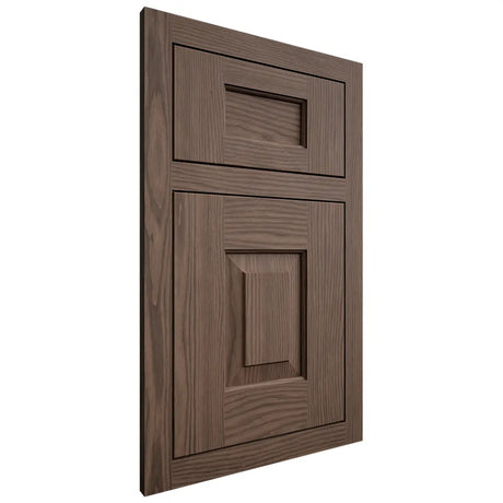 Shiloh Cabinetry Flush Inset Hamlin White Oak Plain Cut Mineral Door