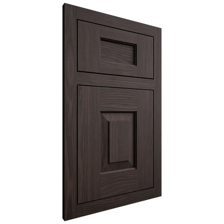 Shiloh Cabinetry Flush Inset Hamlin White Oak Plain Cut Morel Door