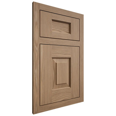 Shiloh Cabinetry Flush Inset Hamlin White Oak Plain Cut Natural Door
