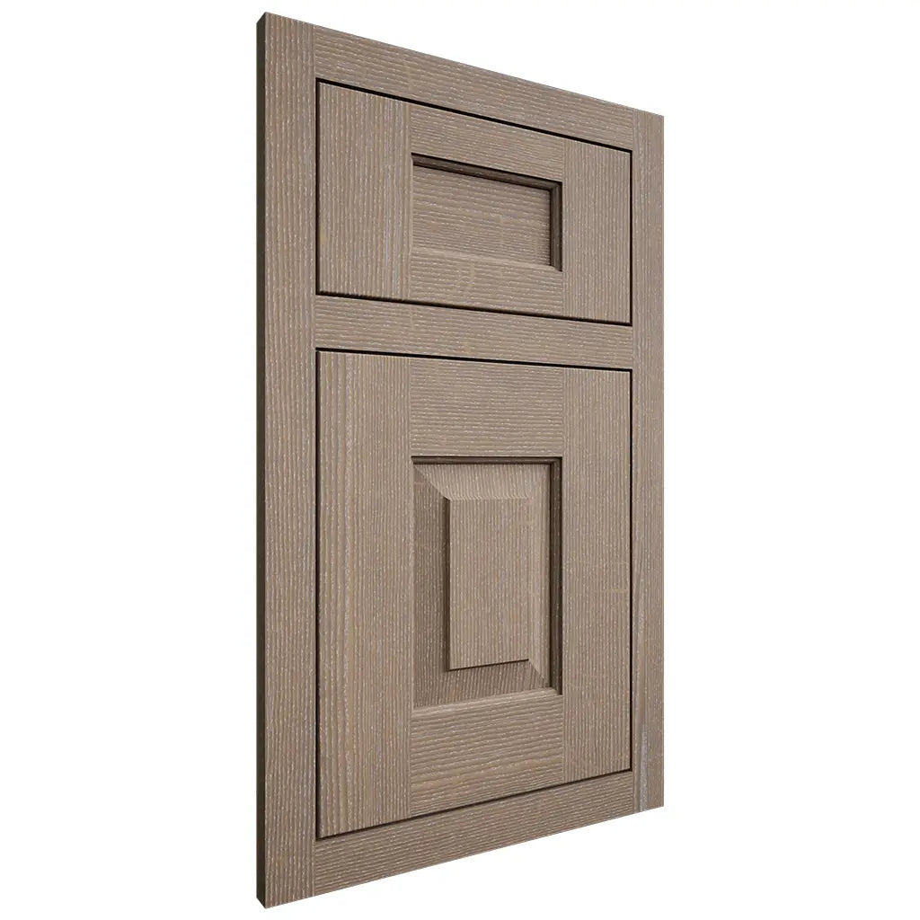 Shiloh Cabinetry Flush Inset Hamlin White Oak Quarter Sawn Almond Door
