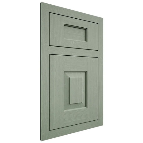 Shiloh Cabinetry Flush Inset Hamlin White Oak Quarter Sawn Moss Door