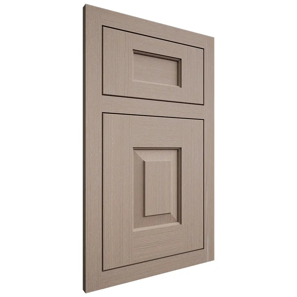 Shiloh Cabinetry Flush Inset Hamlin White Oak Quarter Sawn Whitewash Door