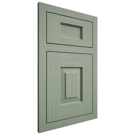 Shiloh Cabinetry Flush Inset Hamlin White Oak Rift Cut Moss Door