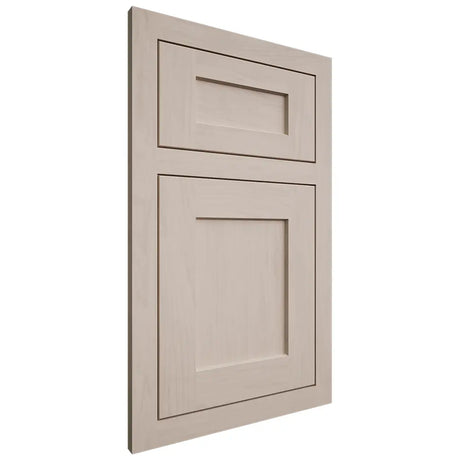 Shiloh Cabinetry Flush Inset Hanover Alder Plain Cut White Sands Door