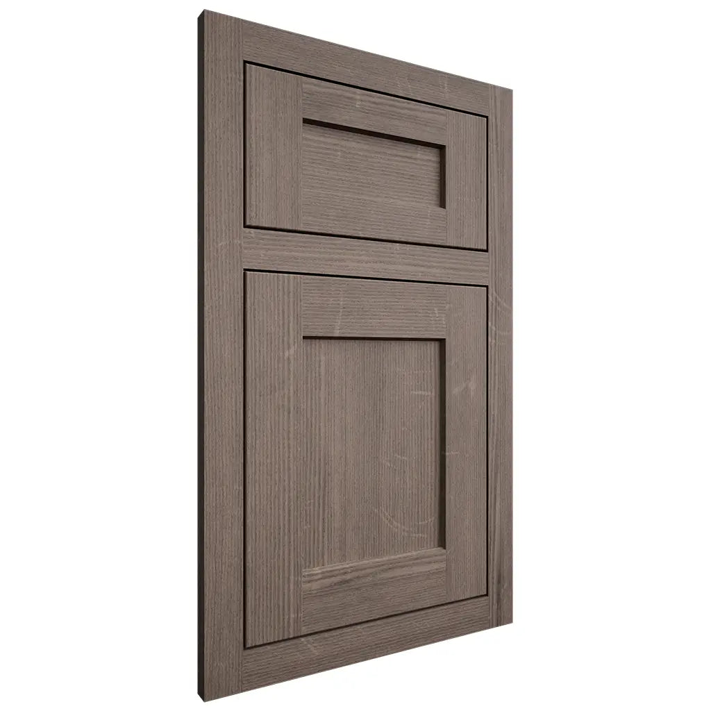 Shiloh Cabinetry Flush Inset Hanover White Oak Quarter Sawn Clay Door