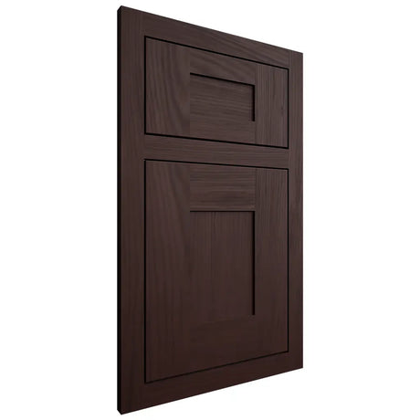 Shiloh Cabinetry Flush Inset Hartford Alder Plain Cut Bistre Door