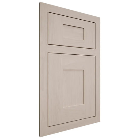 Shiloh Cabinetry Flush Inset Hartford Alder Plain Cut White Sands Door