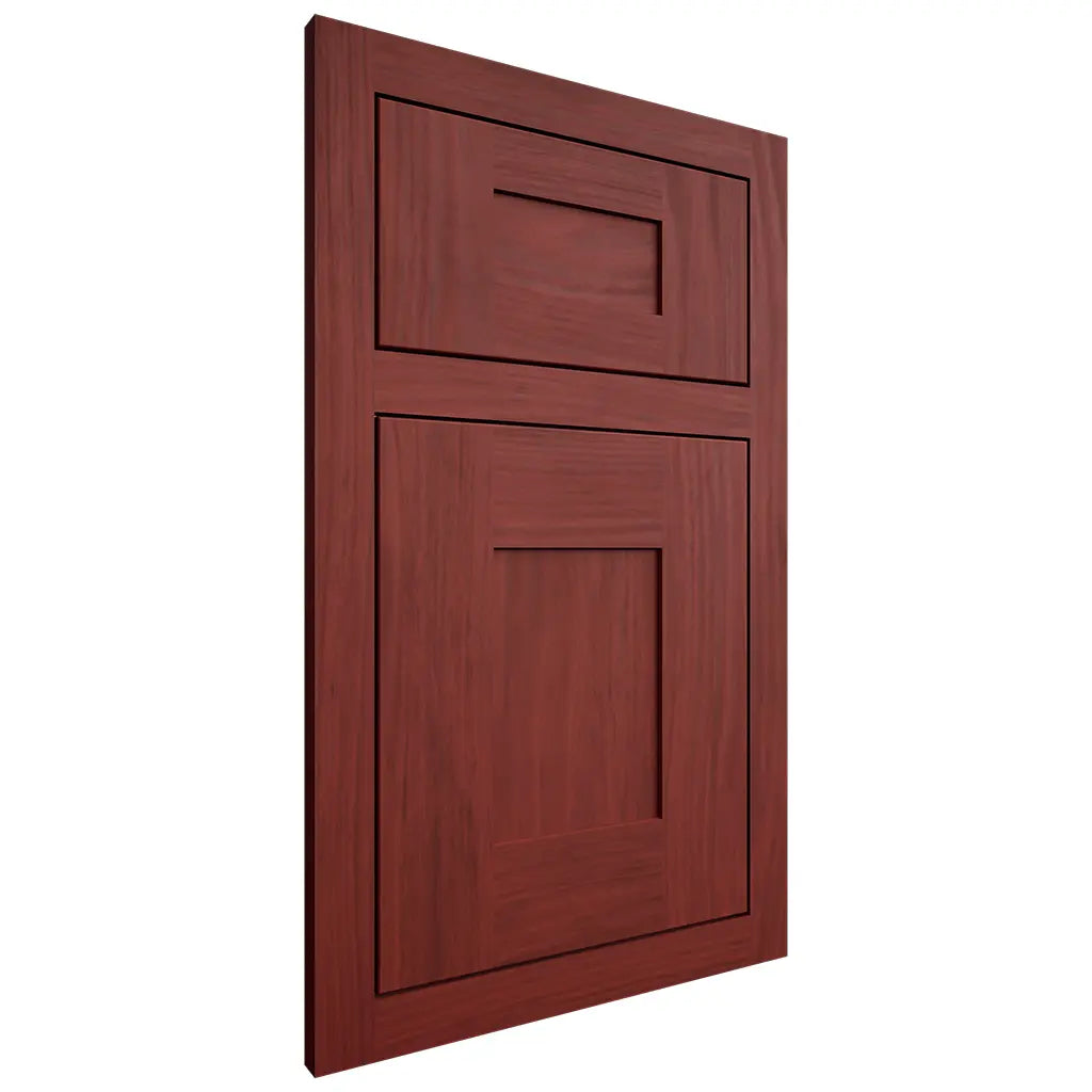 Shiloh Cabinetry Flush Inset Hartford Cherry Plain Cut Red Door