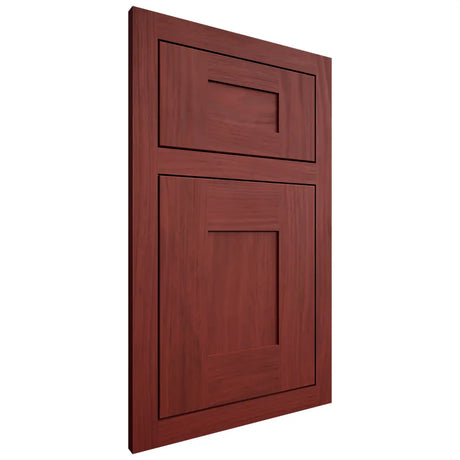 Shiloh Cabinetry Flush Inset Hartford Cherry Plain Cut Red Door