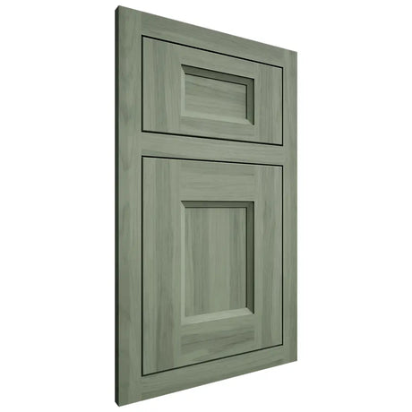 Shiloh Cabinetry Flush Inset Hartford Hickory Plain Cut Moss Door