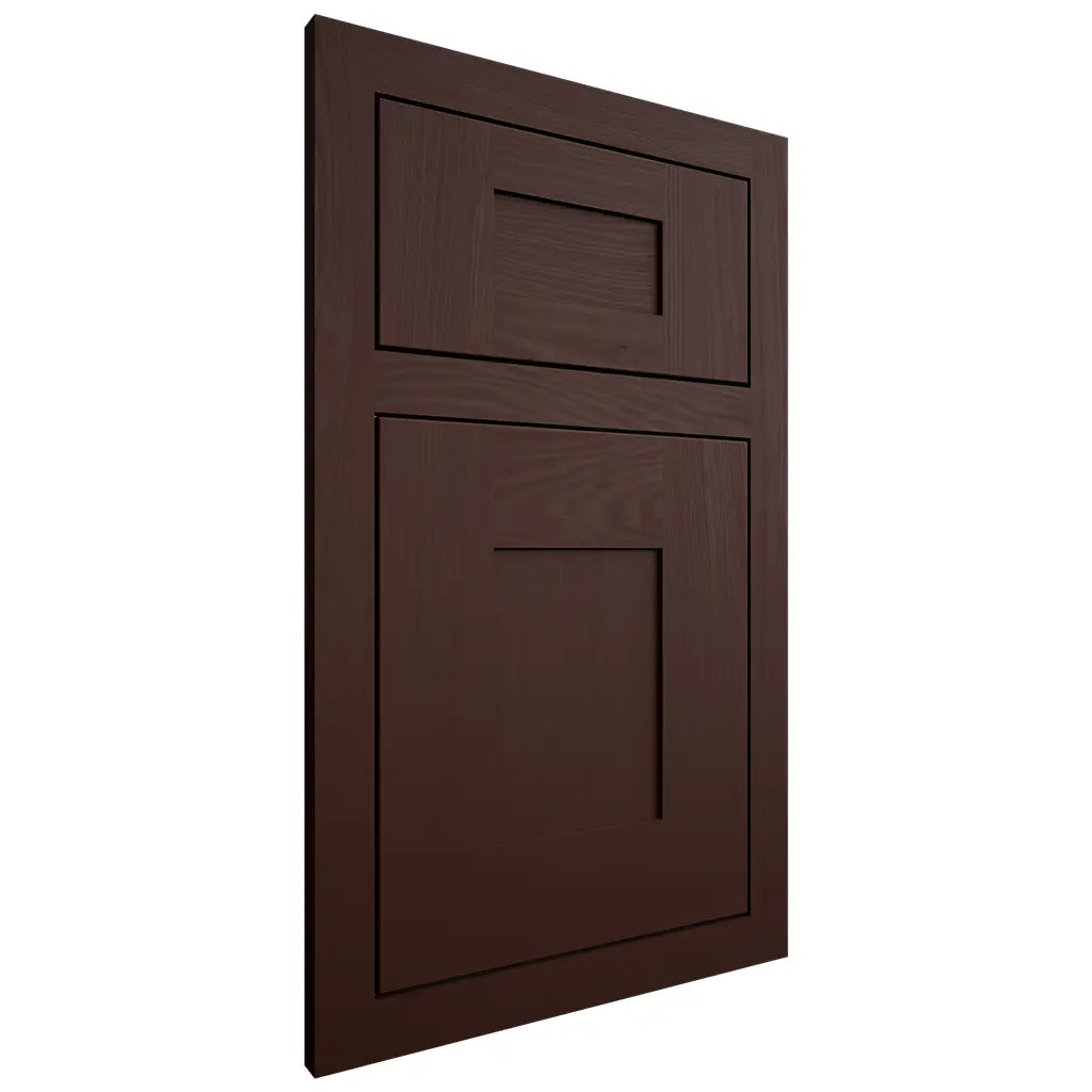 Shiloh Cabinetry Flush Inset Hartford Maple Plain Cut Cocoa Door