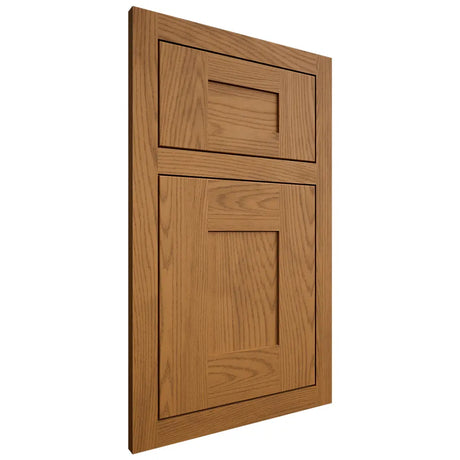 Shiloh Cabinetry Flush Inset Hartford Red Oak Plain Cut Autumn Door