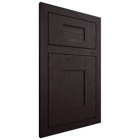 Shiloh Cabinetry Flush Inset Hartford Red Oak Plain Cut Espresso Door