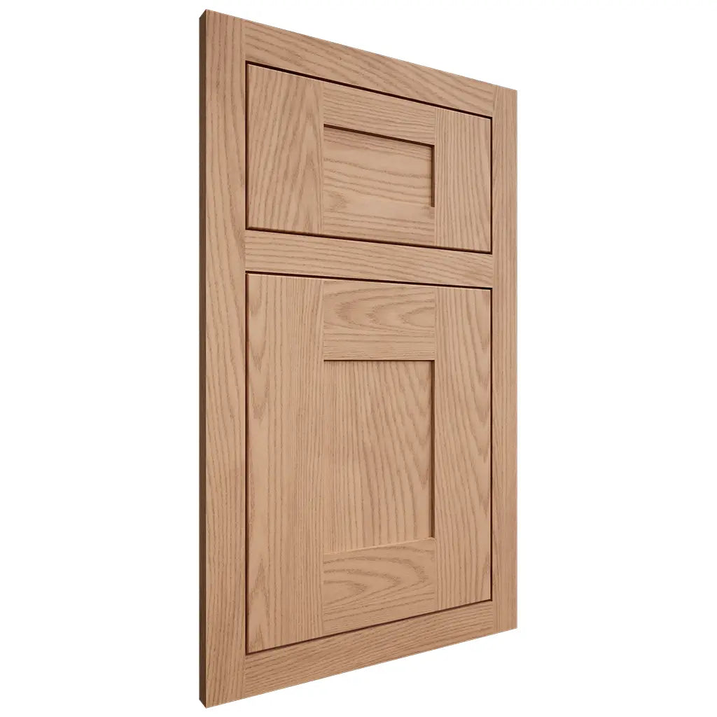 Shiloh Cabinetry Flush Inset Hartford Red Oak Plain Cut Natural Door