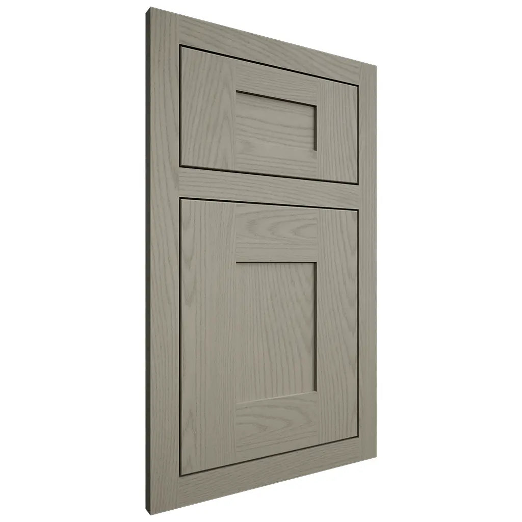Shiloh Cabinetry Flush Inset Hartford Red Oak Plain Cut Thyme Door