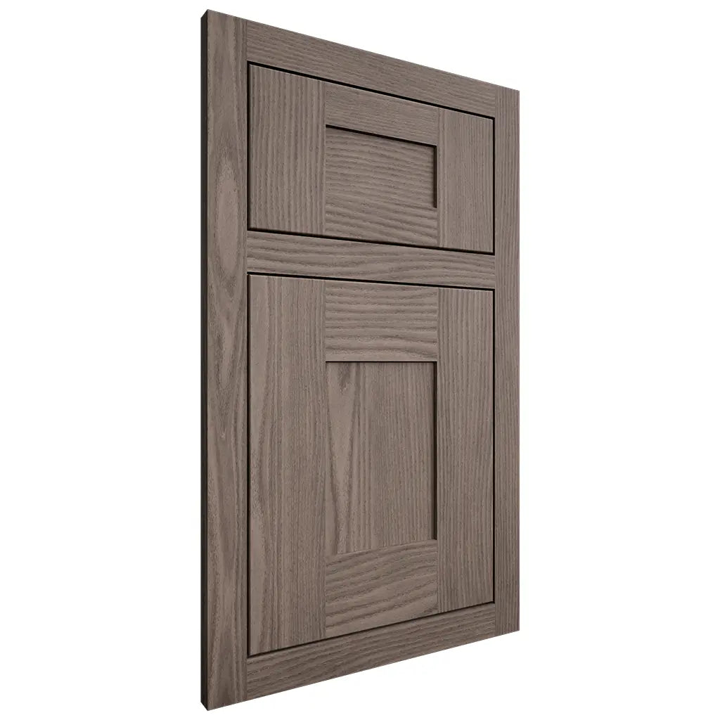 Shiloh Cabinetry Flush Inset Hartford White Oak Plain Cut Clay Door