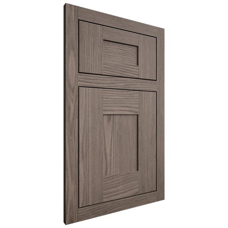 Shiloh Cabinetry Flush Inset Hartford White Oak Plain Cut Clay Door