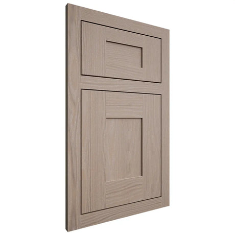Shiloh Cabinetry Flush Inset Hartford White Oak Plain Cut Whitewash Door